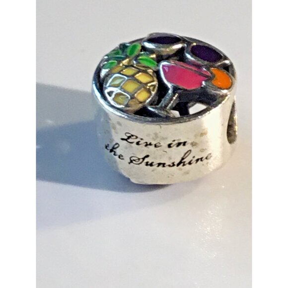 Pandora Rare! Summer Live in the Sunshine Enamel  $ silver - Picture 2 of 6